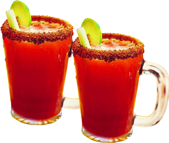 Michelada con dispensada y jugo de tomate 