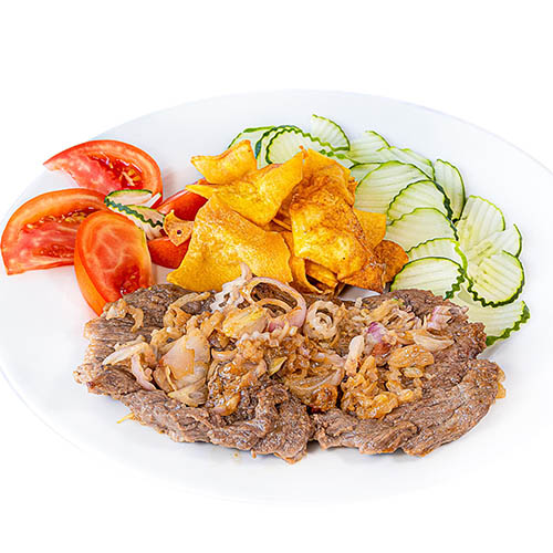Bistec de Pollo Encebollado
