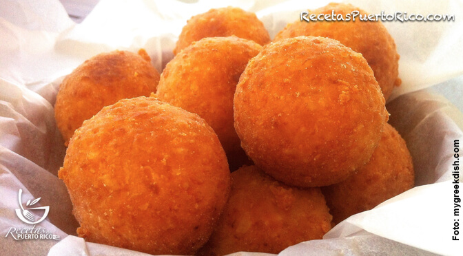 Bolitas con Queso Gouda