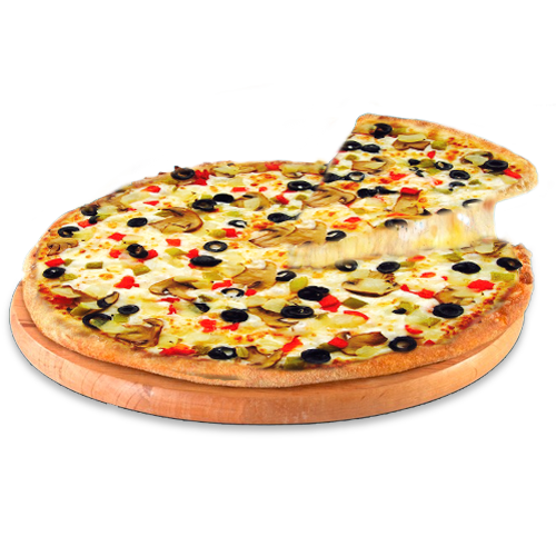 Pizza con vegetales