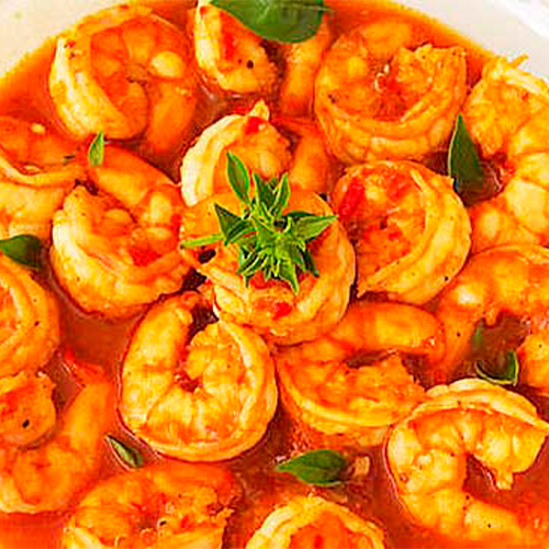 [M24-000175] CAMARON GRILLE con vegetales tapa