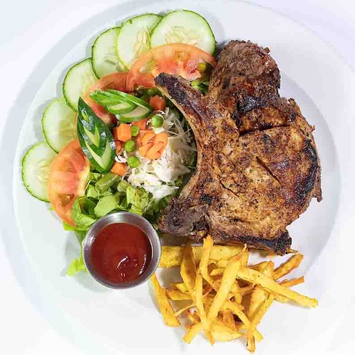 [M24-000253] Chuleta natural de cerdo con piña